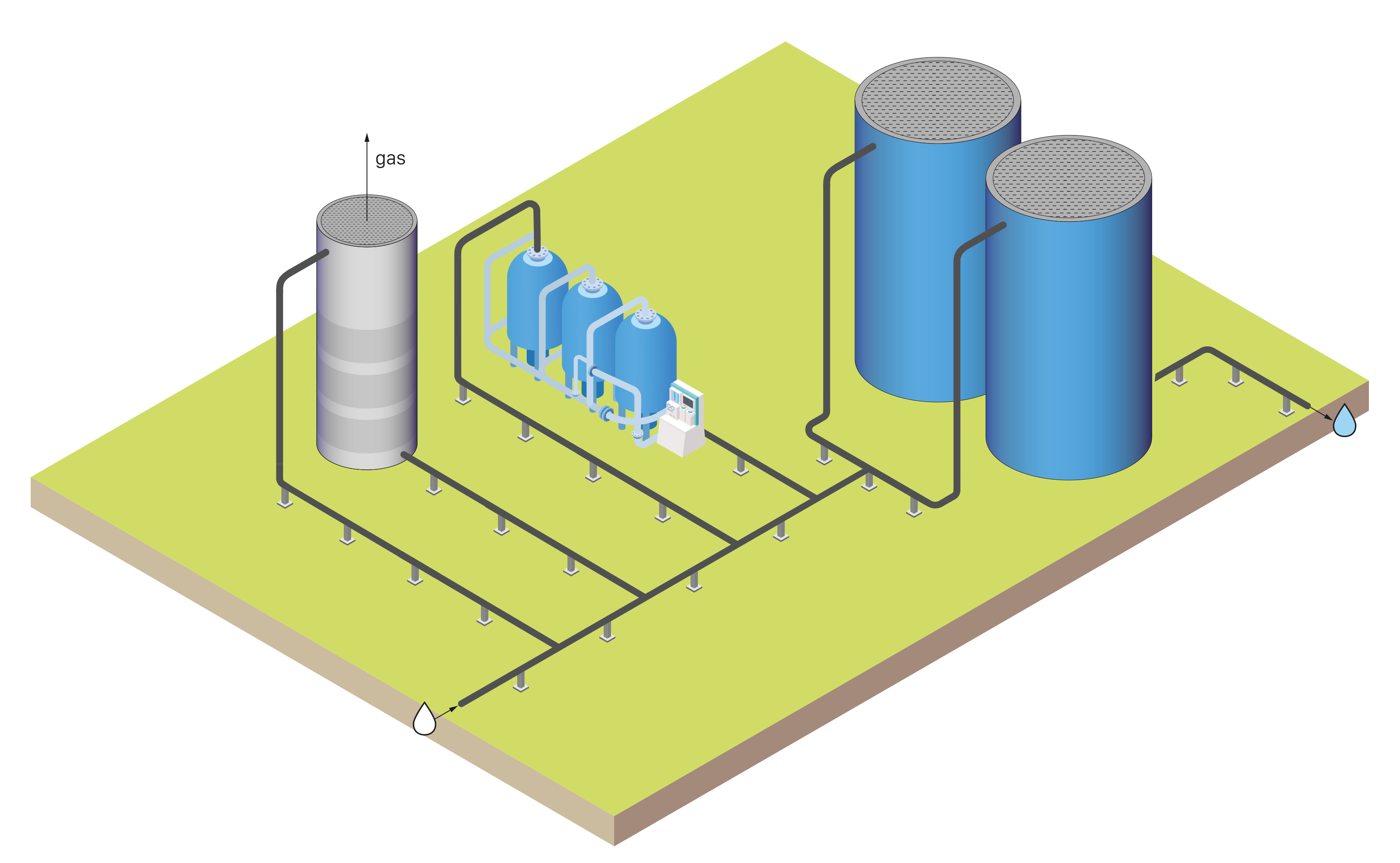 Potable water from thermal desalination